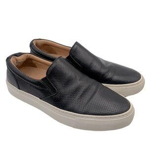 Greats Brooklyn Black Slip On Sneakers Made in Italy Size 8